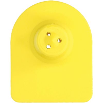 MS TAG TORBOGEN FEMALE, CLOSED, YELLOW, BLANK, 100/PKG