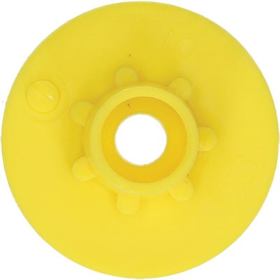 MS TAG ROUND FEMALE, OPEN, YELLOW, BLANK 100/PKG