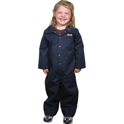 COVERALLS KIDS NAVY L/S SIZE 4