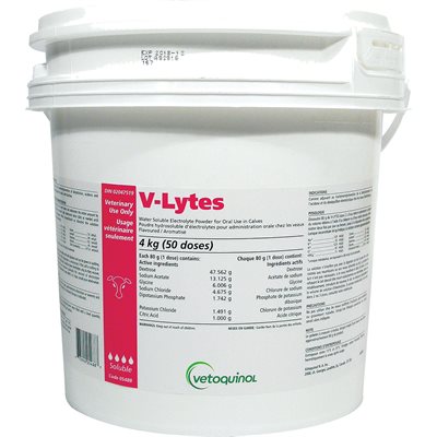 V-LYTES ELECTROLYTES FOR CALVES (4 KG)