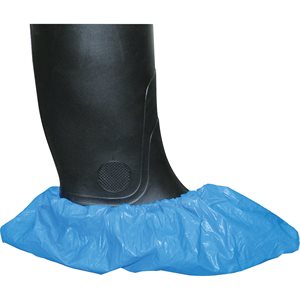 DISPOSABLE SHOE COVERS EMBOSSED PLASTIC (100 / PK)