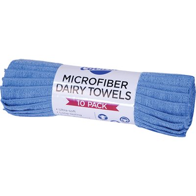 MICROFIBRE DAIRY TOWEL (10/PK)